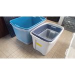 BAC DE PLASTIQUE LIQUIDATION - GRANDEUR ET COULEURS VARIÉ