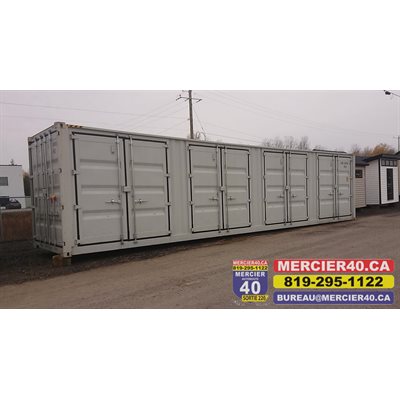409A-SD4P8 CONTENEUR MARITIME NEUF 40PI X 9.5PI PORTE LAT.