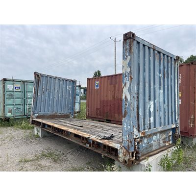 208B2302337-FR CONTENEUR MARITIME FLATRACK 20PI X 8.5PI USAG