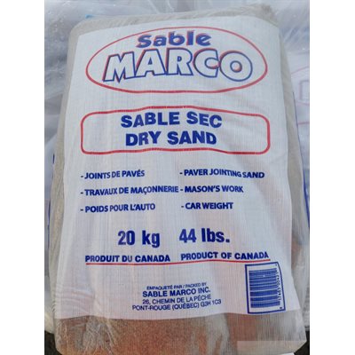 SABLE SEC (SACS DE 20KG) 56X20KG / PAL