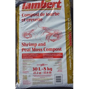 COMPOST DE CREVETTE ET TOURBE 30L LAMBERT (105 / PAL)
