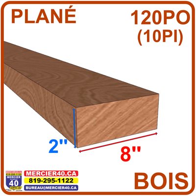 BOIS 02 X 08 X 10PI ( 2X8X10 ) - CONSTRUCTION PLANÉ