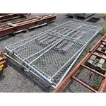 PORTE DE CLÔTURE EN CHAÎNE DE MAILLE 72PO X 144PO