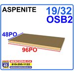 ASPENITE 19 / 32 X 48 X 96 PO - OSB2 (COIN BLEU)