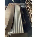 TÔLE CRG 7 / 8 X 15PO X 10PI 22GA QC 695 BLANC CAMBRIDGE