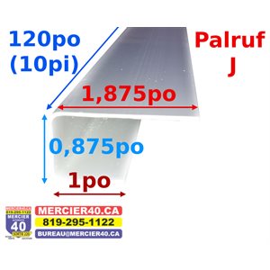 PALRUF MOULURE - J DE PVC - 10PI 48 / BTE 43911