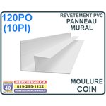 MOULURE PANNEAU MURAL - COIN INT. / EXT. EN PVC - 10PI 12 / BTE