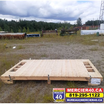 PLATEFORME EN BOIS 8X12 - 12PO X 92PO X 144PO