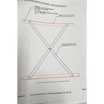 CANTILEVER NEUF - SECTION DE X-BRACE - VOIR COMPOSANTES