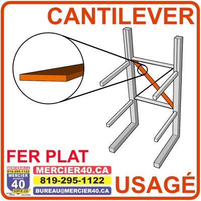 CANTILEVER COMME NEUF - FLAT BAR 62PO ORANGE