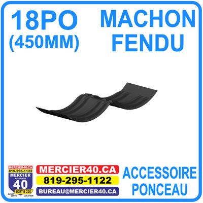 PONCEAU MANCHON FENDU 450MM 18PO - SOLENO